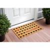 HomeRoots 17" X 29" Natural and Black Coir Heart Welcome Outdoor Valentine's Day Door Mat - 2 of 3