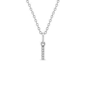Girls' Cubic Zirconia Letter Sterling Silver Necklace - In Season Jewelry - 1 of 4
