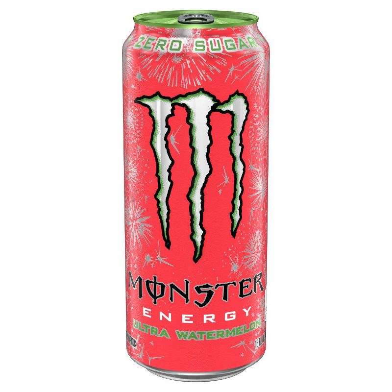 Monster Ultra Watermelon Energy Drink - 16 fl oz Can, 1 of 7
