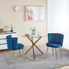 NicBex Set of 2 Modern Dining Chairs with Cushions and Comfortable Backrest,Velvet Armless Chairs for Kitchen,Living Room - 2 of 4