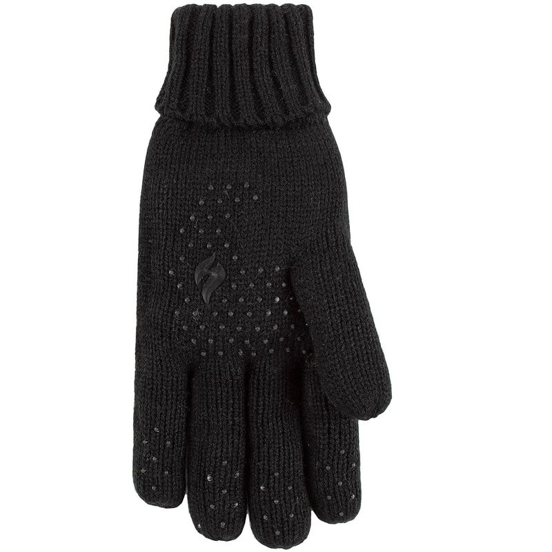 Women's Beth Flat Knit Silicone Grip Solid Glove, 1 of 3