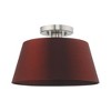 Livex Lighting Belclaire 1 - Light Flush Mount in  Brushed Nickel - 3 of 4