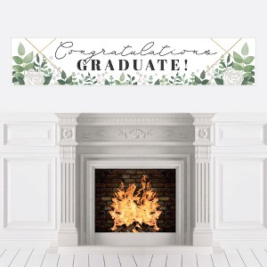 Big Dot of Happiness Boho Botanical Graduate - Greenery Graduation Decorations Party Banner - 1 of 4