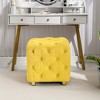 NicBex Square Ottoman for Bedroom,Modern Velvet Upholstered Ottoman,Soft Foot Stool for Bedroom,Living Room,Entryway - 2 of 4