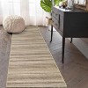 Acekool Striped Area Rug Modern Foldable Washable Non-Slip Soft Plush, Entryway & Bedroom Rug - 2 of 4