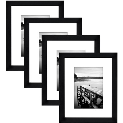 Americanflat Picture Frame In Black Mdf / Shatter Resistant Glass ...