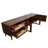 GlasFlength TV Stands and Consoles, Stylish Entertainment Center for Living Rooms, Modern Designs for Classic Interiors, Brown,70.8”*15.7”*19.6" - 3 of 4