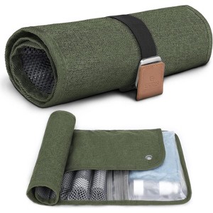 Toiletry Bag Men Compact Leather Durable for Men, Travel Bag, Water-Resistant Bathroom - 1 of 4