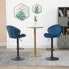 Bar Stools Set of 2 - Adjustable Barstools with Back and Footrest, Counter Height Bar Chairs for Kitchen - 4 of 4