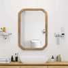 Vynxaria 29.72*19.69 inches Functional Mirror with Cabinet, Wood Framed Bathroom Wall Cabinet with Mirror and Adjustable Shelves - 2 of 4