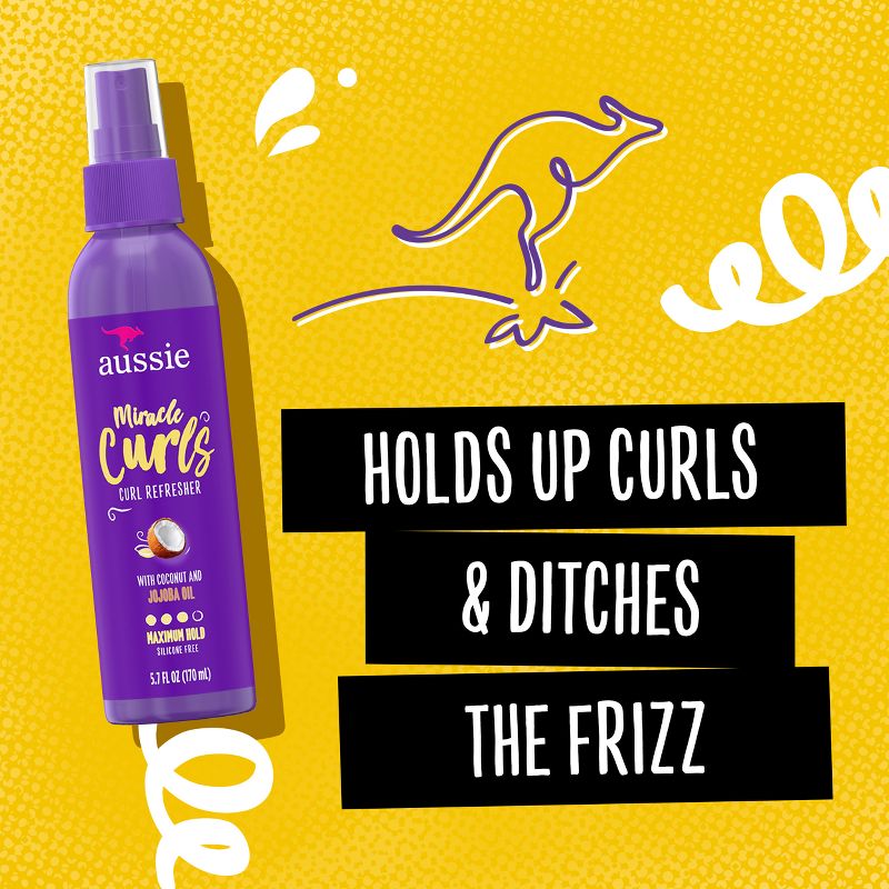 Aussie Miracle Curls Refresher Spray Gel - 5.7 fl oz, 4 of 12