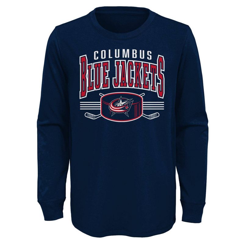 NHL Columbus Blue Jackets Boys&#39; Long Sleeve T-Shirt, 1 of 2