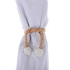 Unique Bargains Buckle Faux Pearl Curtain Tie Polyester ABS 2 Pcs - 4 of 4