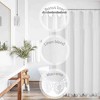 BAGOKIE 72"x72" Boho Linen Blend Shower Curtain, Pack of 1 - 3 of 4