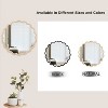 TUYOHW Wave Wall Mirror,HD Anti-Fog Bathroom Mirror with Wood Frame,Decorative Mirror for Living Room,Bedroom,Entrance - 4 of 4