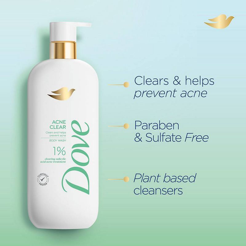 Dove Serum Body Wash - Acne Clear - 18.5 fl oz, 5 of 15