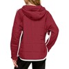 Imily Bela Womens Oversized Puffer Pullover Jacket Quilted Color Block Puffy Hooded Coat Fall Hoodies Outerwear with Pockets - 2 of 4