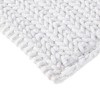 Vynxaria Bath Rugs and Mats Cotton Chenille Chain Stitch Rug - 0.5" Medium Pile Textured Design - 3 of 4