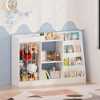 LOVSON Children's Bookshelf and Toy Storage Rack with Toy Compartments Montessori Bookshelf for Toddlers Ideal for Nurseries, Playrooms,White - 2 of 4