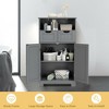Costway Bathroom Floor Cabinet Wooden Storage Organizer w/Drawer Doors - 4 of 4