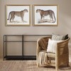 Madison Park (Set of 2) 25.75"x21.75" The Duel Cheetah Framed Graphic Wall Decor set: Dakota London Art, Gold Frame, Ready to Hang - 3 of 4