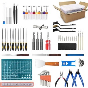 Aoibox 82-Piece 3D Printer Tool Kit with Case, Includes Nozzle Cleaner, Screwdrivers, Tube Cutter,Deburring Tools for Printing,Cleaning,Finishing,etc. - 1 of 4