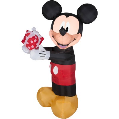 Gemmy Airblown Inflatable Valentine Mickey Mouse, 3.5 ft Tall, black