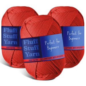 Hearth & Harbor Soft Yarn for Crocheting - Crochet & Knitting Yarn, 250 Yards Amigurumi Yarn, Cotton-Nylon Blend, Worsted Weight Yarn 4 - 1 of 4