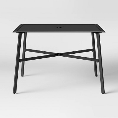 Fisher 4-person Square Patio Dining Table - Black - Project 62™