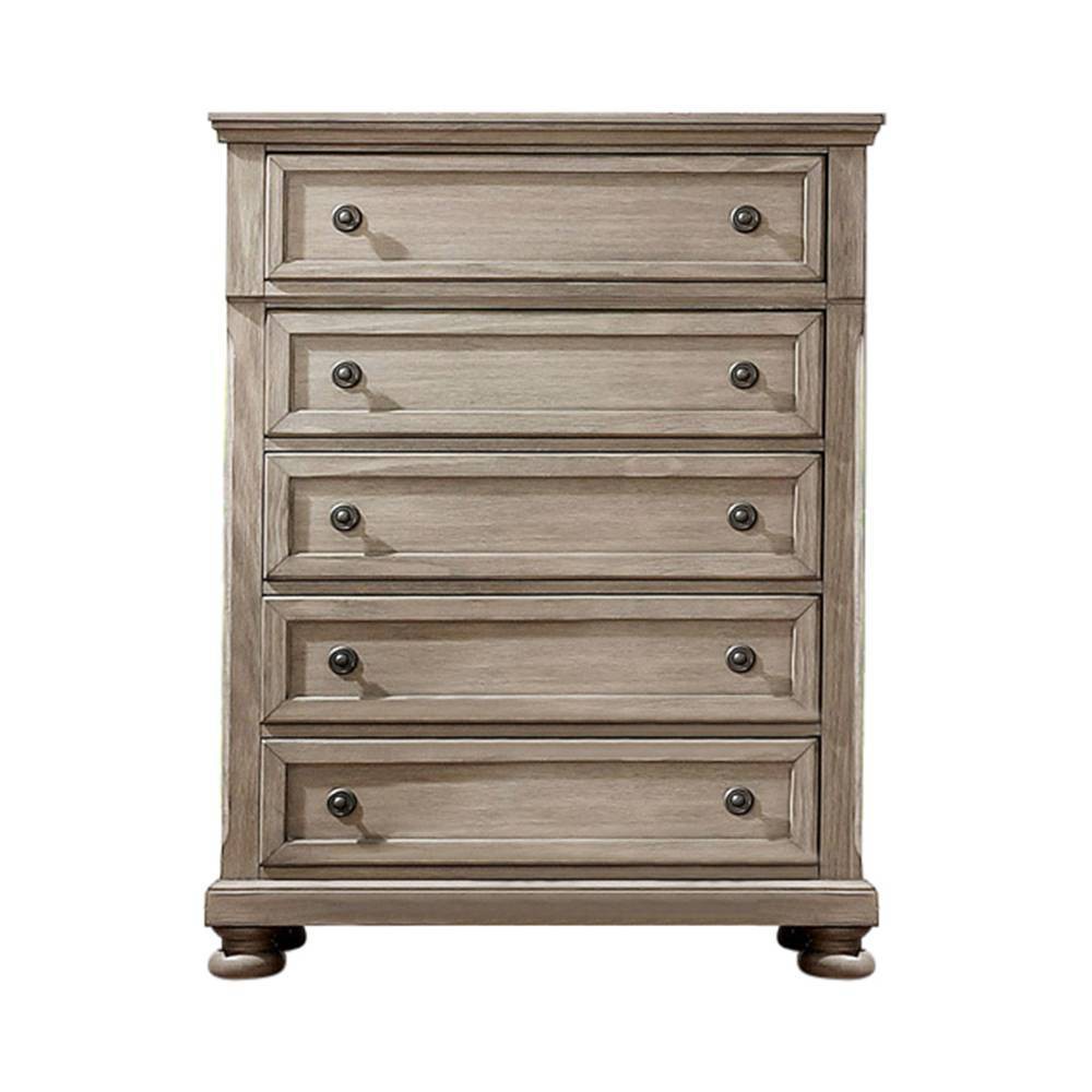 Photos - Dresser / Chests of Drawers 5 Earl Drawer Chest Gray - HOMES: Inside + Out