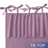 Awesome Home  Recycled Cotton Blend Ruffle Tie Top Curtains Pair - 4 of 4