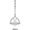 Progress Lighting Trestle 1-Light Mini-Pendant, Gilded Iron, Geometric Cage, Canopy Included, Dry Rated - 2 of 2