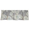 RLF Home 100% Cotton High Quality Ruth Tailored Window Valance with 1.5" Rod Pocket 50" W X 12" L Gray - 3 of 4