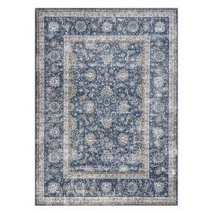 Hallway Runner Rug Washable Non-Slip Vintage Faux Wool Area Rugs for Entryway Indoor Kitchen Laundry Bedroom - 1 of 4