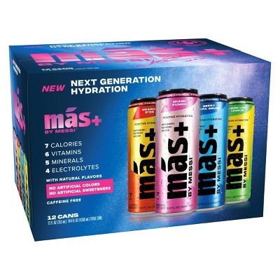 Más+ by Messi Variety Pack - 12pk/12 fl oz Cans