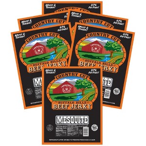 Buffalo Bills 2.6oz Mesquite Country Cut Beef Jerky - Six 2.6oz Packs - 1 of 4