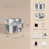 Stainless Steel Cat Water Fountain, Automatic Pet Water Dispenser with Quiet Pump - 2 of 4