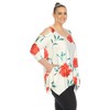 Plus Size Floral Printed Cold Shoulder Tunic - 2 of 4