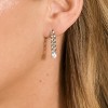 SHINE by Sterling Forever Phoebe CZ Chain Link Drop Stud Earrings - 2 of 4