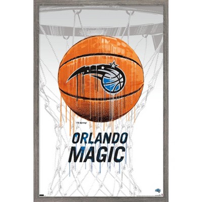 Trends International NBA Orlando Magic - Drip Basketball 21 Framed Wall Poster Prints