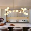 LLHZSY 18 - Light Modern Dimmable Bubble Sputnik Linear Globe Chandelier - W68.11" - 2 of 4