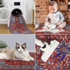 Area Rugs for Living Room Bedroom Non Slip Machine Washable Soft Vintage Rugs Low Pile Retro Floral Accent  Rug - 4 of 4