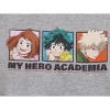 My Hero Academia Main Character Grid Youth Athletic Gray Graphic Hoodie - 2 of 2