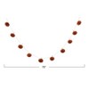 Storied Home Paper Folding Honeycomb Pumpkin Garland with Twig Stems in Kraft Box, Orange Color - 2 of 2