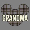 Junior's Mickey & Friends Grandma Plaid Logo Cowl Neck Sweatshirt - 2 of 4