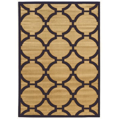 2'x3' Elegance Connecting Navy/Cream - Linon