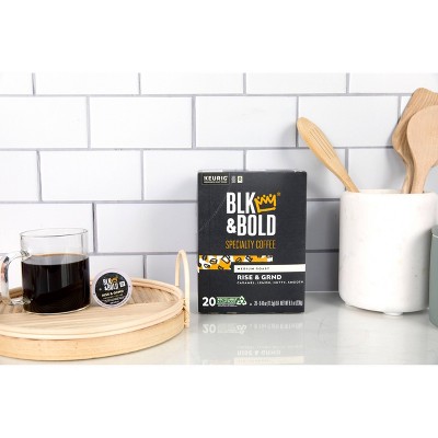 Blk &#38; Bold Rise &#38; GRND Medium Roast - Keurig K-Cup Coffee Pods - 20ct