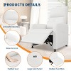 Recliner Chair, Adjustable Recliner Ergonomic Overstuffed Sofa, Tall Back, Padded Seat, 2 Side Pockets, Home Theater Seating for Living Room - 3 of 4