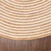 Braided Jute Handwoven Reversible Indoor Outdoor Area Rug by Blue Nile Mills - 3 of 4