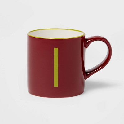 16oz Stoneware Monogram Mug - Opalhouse™